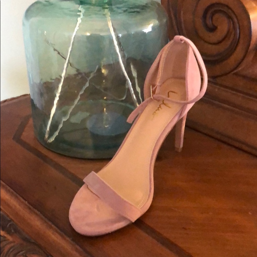 Lulu’s Pink Suede like Sandal